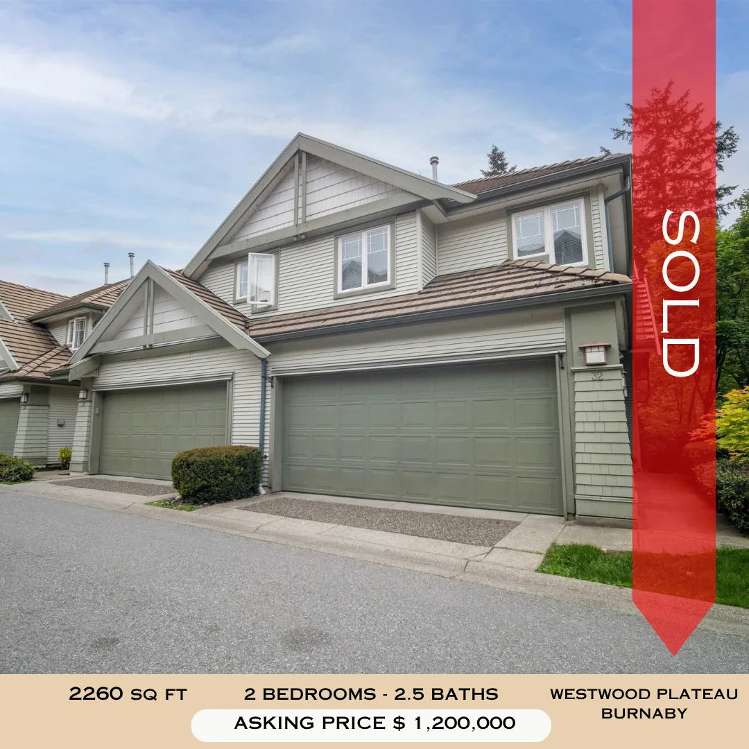 Sold property Westwood Plateau, Burnaby